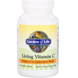Garden of Life, Живой витамин С, 60 растительных капсул