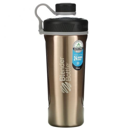 Blender Bottle, Blender Bottle Radian, Insulated Stainless Steel, Copper , 26 oz