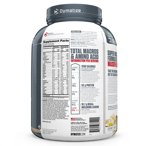 Dymatize Nutrition, Super Mass Gainer, Gourmet Vanilla, 6 lbs (2.7 kg)