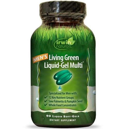 Irwin Naturals, Гель Living Green Liquid Multi, 90 жидких капсул