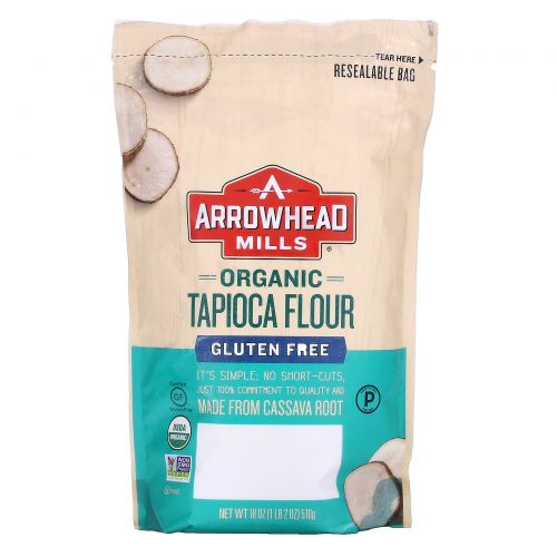 Arrowhead Mills, Organic Tapioca Flour, 18 oz (510 g)