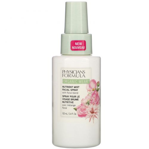 Physicians Formula, Organic Wear, Nutrient Mist Facial Spray, 3.4 fl oz (100 ml)