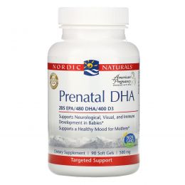 Nordic Naturals, Prenatal DHA, 500 mg, 90 Softgels