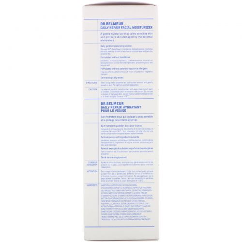 Dr. Belmeur, Daily Repair, Facial Moisturizer, 4 fl oz (120 ml)