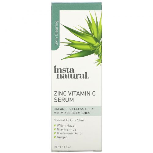 InstaNatural, Zinc Vitamin C Serum, 1 fl oz (30 ml)