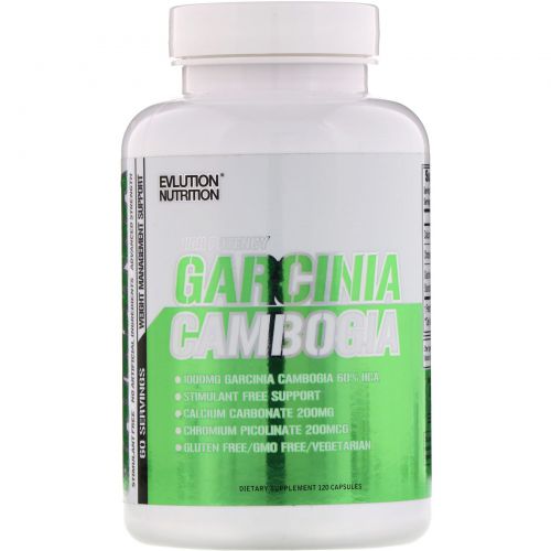 EVLution Nutrition, High Potency Garcinia Cambogia, 120 Cpasules