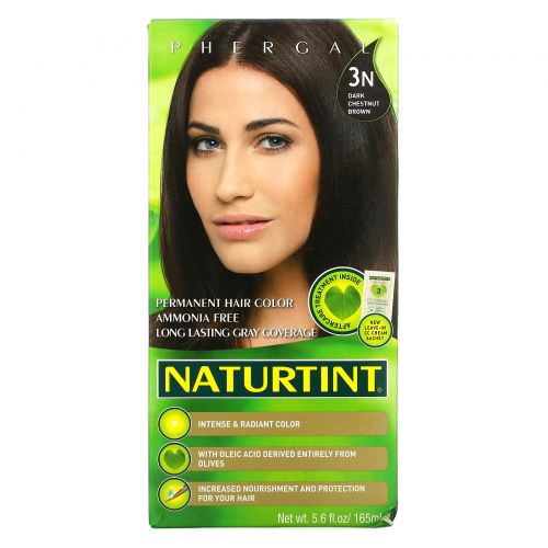 Naturtint, Стойкая краска для волос, 3N Темно-каштановый (Dark Chestnut Brown), 5,28 жидкой унции (150 мл)