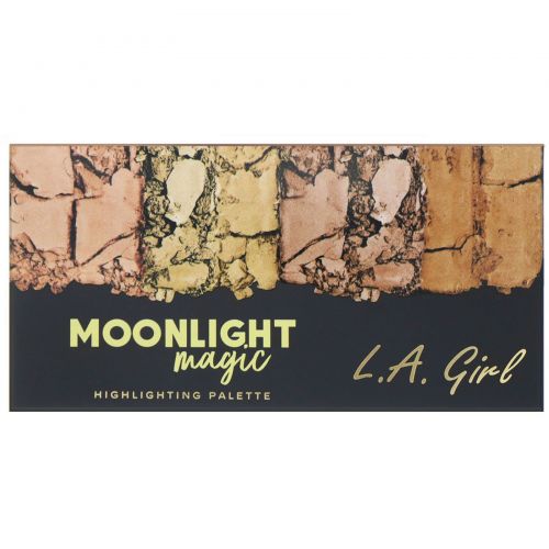 L.A. Girl, Палетка хайлайтеров Moonlight Magic Highlighting Palette, 4 г (каждый оттенок)