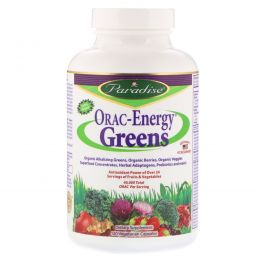 Paradise Herbs, Зеленая пища "Энергия ORAC", 120 капсул на растительной основе