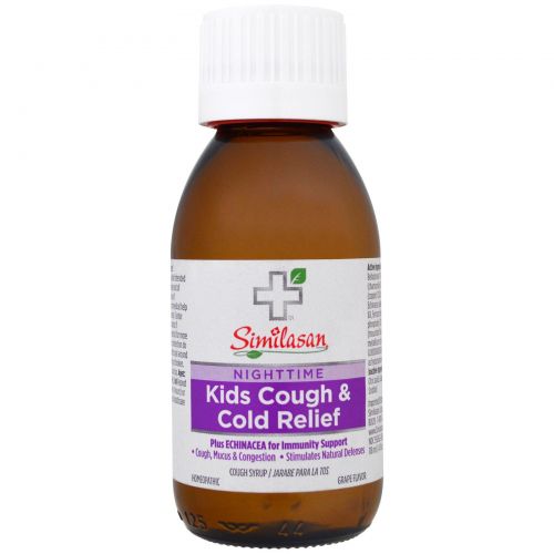 Similasan, Kids Cough & Cold Relief, Nighttime, Grape, 4 fl oz (118 ml)