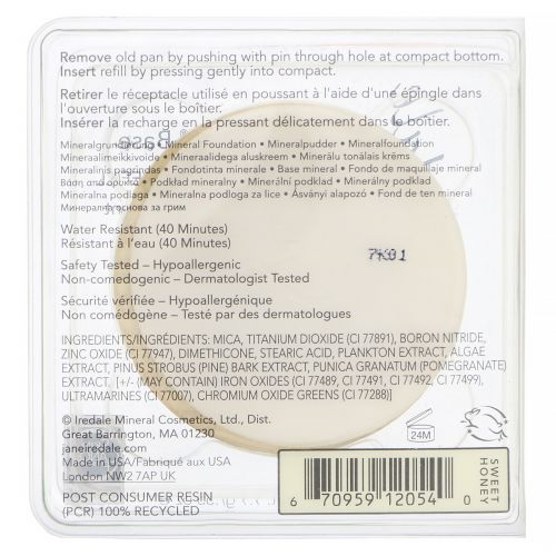 Jane Iredale, PurePressed Base, Mineral Foundation Refill, SPF 20 PA++, Sweet Honey, 0.35 oz (9.9 g)