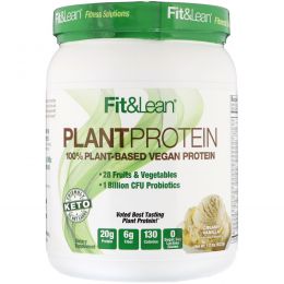 Fit & Lean, Plant Protein, Creamy Vanilla, 1.17 lb (532.5 g)