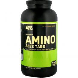 Optimum Nutrition, Superior Amino 2222 Tabs, 320 таблеток