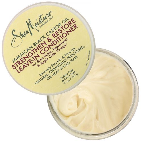 SheaMoisture, Jamaican Black Castor Oil, Strengthen & Restore Leave-In Conditioner, 11 oz (312 g)