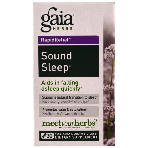 Gaia Herbs, Sound Sleep, 30 Vegetarian Liquid Phyto-Caps