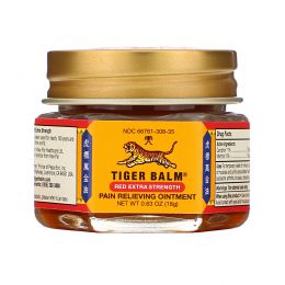 Tiger Balm, Tiger Balm, Экстрасильная обезболивающая мазь, 0.63 унций (18 г)