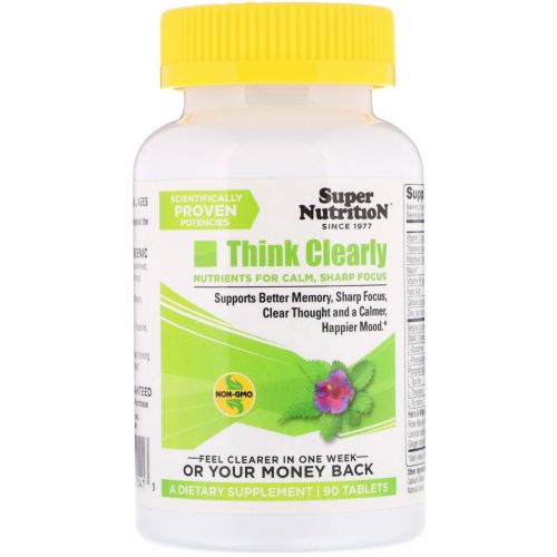 Super Nutrition, Think Clearly, 90 таблеток