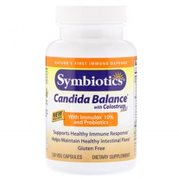 Symbiotics, Candida Balance with Colostrum Plus, 120 Veggie Caps