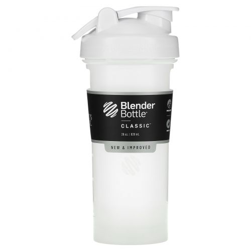 Blender Bottle, Classic With Loop, White, 28 oz (828 ml)