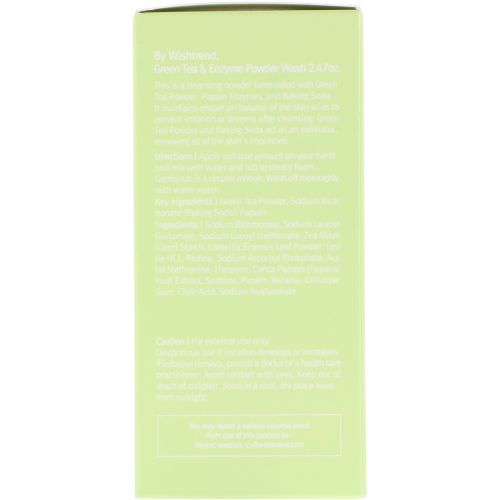 Wishtrend, Green Tea & Enzyme Powder Wash, 2.47 oz (70 g)