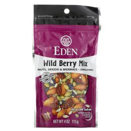 Eden Foods, Органическая смесь из дикоросов, Орехи, семена и ягоды, 4 унции (113 г)