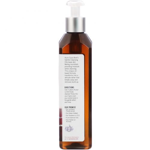 Aura Cacia, Gentle Cleansing Oil, Floral, 8 fl oz (237 ml)