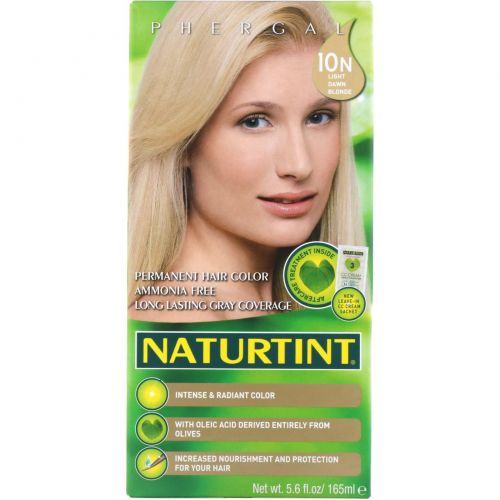 Naturtint, Стойкая краска для волос, 10N, яркий блонд, 5,28 жидких унций (150 мл)