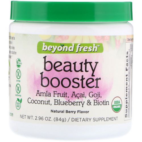 Beyond Fresh, Beauty Booster, Berry Flavor, Coconut, Blueberry and Biotin, Natural Berry Flavor, 2.96 oz (84 g)