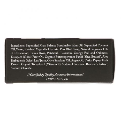 Dr. Woods, Raw Black Soap, Facial Cleansing Bar, 5.25 oz (149 g)