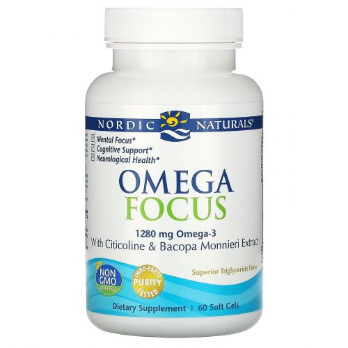 Nordic Naturals, Omega Focus, 1280 mg, 60 Soft Gels