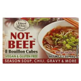 Edward & Sons, Not-Beef Bouillon Cubes, 3.1 oz (88 g)