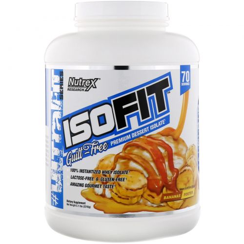 Nutrex Research, IsoFit, Bananas Foster, 5.1 lbs (2310 g)