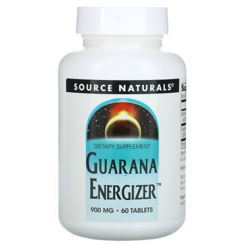 Source Naturals, Энергетик с гуараной, 60 таблеток