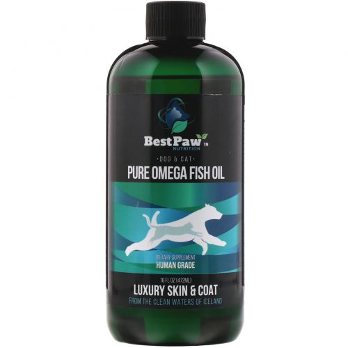 Best Paw Nutrition, Pure Omega Fish Oil, Dog & Cat, 16 fl oz (472 ml)