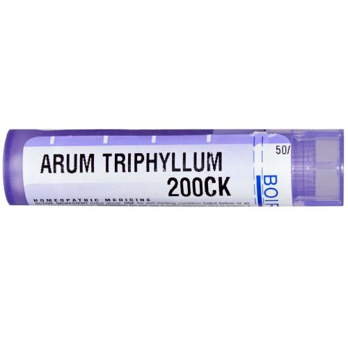 Boiron, Single Remedies, Арум трифиллум, 200CK, прибл. 80 гранул