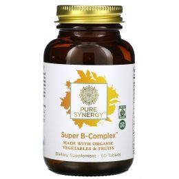 The Synergy Company, Органический витаминный супер B-комплекс, 60 растительных таблеток