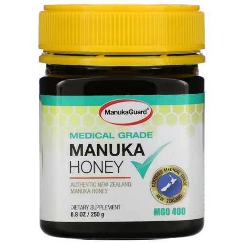 Manuka Guard, Мед манука, для медицинских целей 12+, 8,8 унции (250 г)