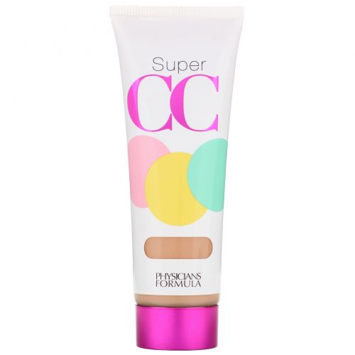 Physician's Formula, Inc., Super CC+, коррекция цвета + уход, крем СС+, SPF 30, светлый/средний оттенок, 1,2 жидкой унции (35 мл)