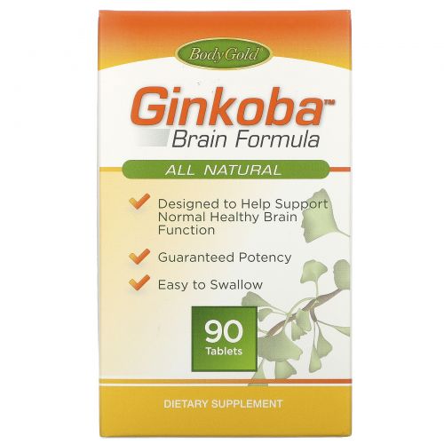 Pharmaton Natural Health, Ginkoba, фломула для мозга, 90 таблеток