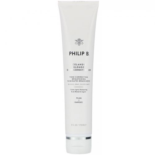 Philip B, Icelandic Blonde Deep Conditioner, Plum + Grapeseed, 6 fl oz (178 ml)