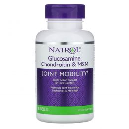 Natrol, Глюкозамин - хондроитин - МСМ