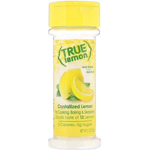 True Citrus Company, True Lemon, Кристаллизованный лимон, 2,12 унц. (60 г)