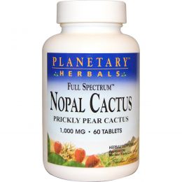 Planetary Herbals, Мексиканский кактус, полный спектр, 1.000 мг, 60 таблеток