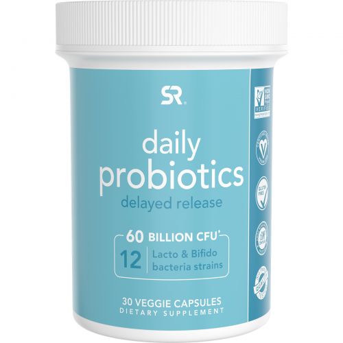 Sports Research, Daily Probiotics Delayed Release, 60 Billion CFU, 30 Veggie Capsules