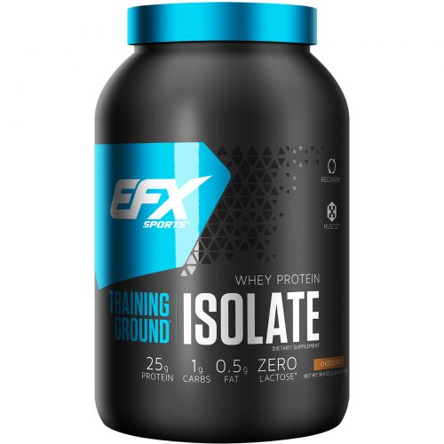 EFX Sports, Training Ground, Whey Protein Isolate, Chocolate, 38.4  oz (1089 g)