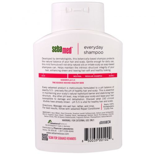 Sebamed USA, Шампунь на каждый день, 6.8 жид.унции(200 мл)