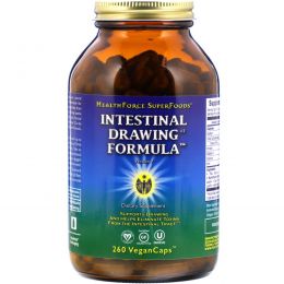 HealthForce Nutritionals, Intestinal Drawing Formula (формула для кишечника) в капсулах, 260 вегетарианских капсул