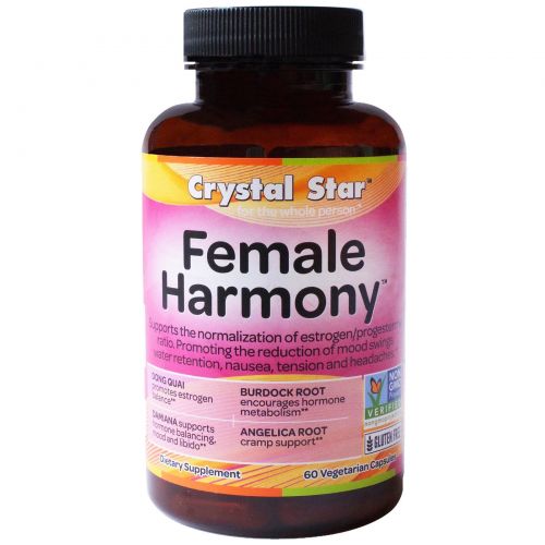 Crystal Star, Female Harmony (женская гармония), 90 вегетарианских капсул