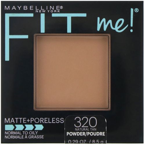 Maybelline, Пудра Fit Me, матирование и маскировка пор, оттенок 320 естественный загар, 8,5 г