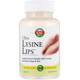 KAL, Ultra Lysine Lips, 60 Tablets